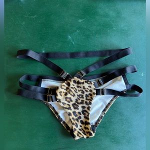 Bandurska Leopard print swimming/poledancing shorts